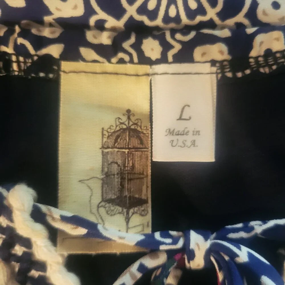 Francesca's Birdcage Boho Spaghetti Strap Summer Dress - Size L - Picture 7 of 11